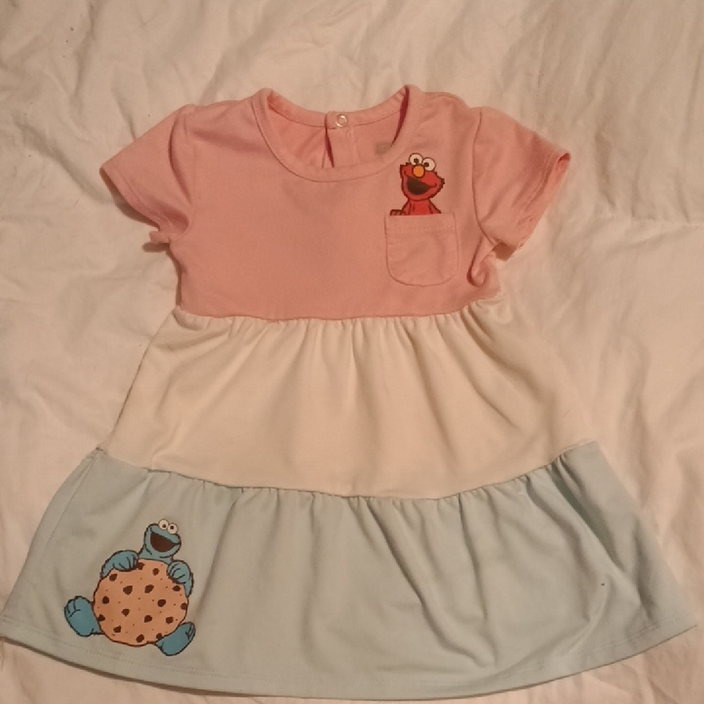 Sesame Street Dress with Elmo and Cookie Monster